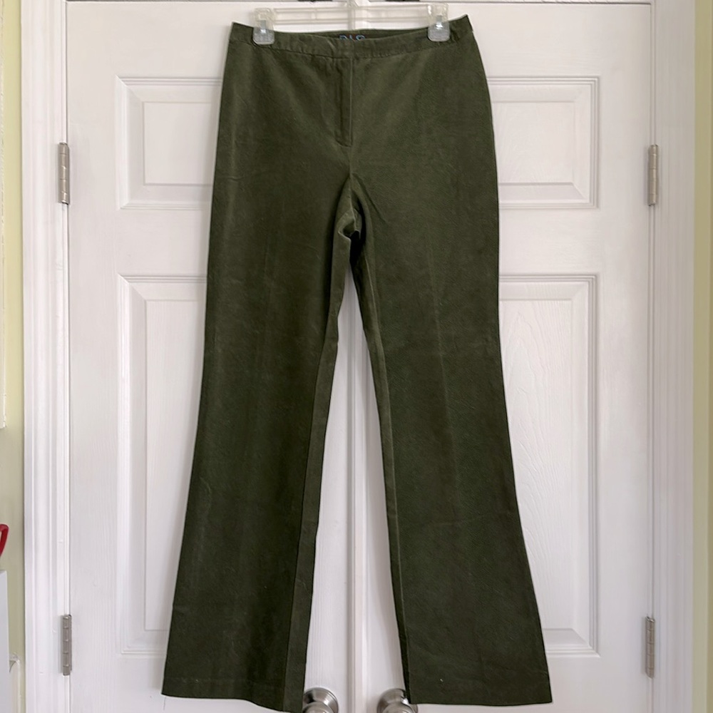 DLG Dark Green Pants. Size 6